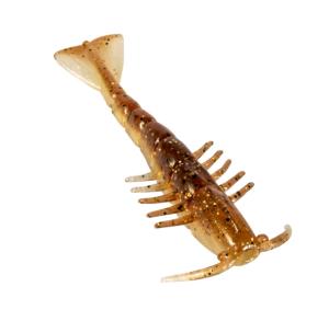 Z-man Salty Ned Shrimpz Soft Baits, 6 pack, 2.5 in, Rootbeer Gold, SNS25-282PK6 SNS25282PK6