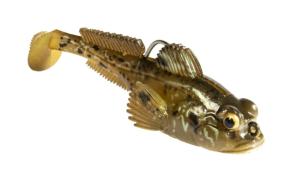 Z-man Gobius Swimbait Lure, Natural Goby, 3in, 3/4oz, GB3-34-01