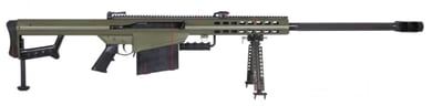 Barrett M107 50 BMG 29" 10rd 3 Mags Limited Edition Sniper Green 1 Of 60 810021512037