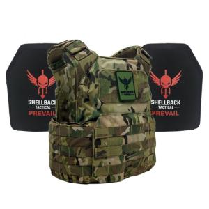 Shellback Tactical Shield Active Shooter Kit with Two Level IV 1155 Plates, Multicam, One Size, SBT-9010-1155-MC SBT90101155MC