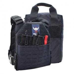 Shellback Tactical Defender 2.0 Active Shooter Kit, Plate Carrier and Bag, Navy Blue, One Size, SBT-9040-NB