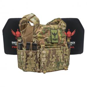 Shellback Tactical Rampage 2.0 Active Shooter Kit with Two Level IV 1155 Plates, Multicam, One Size, SBT-9031-1155-MC