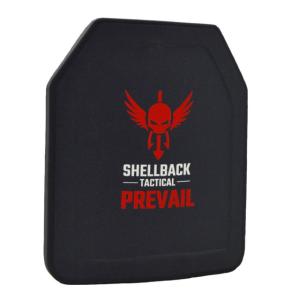 Shellback Tactical Prevail Series SAPI Sized Stand Alone Level III+ Hard Armor Plate, Black, Large, SBT-H3101-SAPI-LG 810030244813
