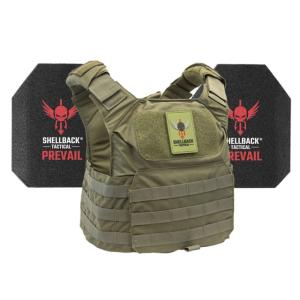 Shellback Tactical Patriot Level III Steel Plates Armor Kit, Ranger Green, One Size, GSA-PATPC-AR1000-RG