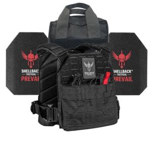 Shellback Tactical Defender 2.0 Level III Steel Plates Armor Kit, Black, One Size, SBT-9040-AR1000-BK