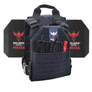 Shellback Tactical Defender 2.0 Level III Steel Plates Armor Kit, Navy Blue, One Size, SBT-9040-AR1000-NB