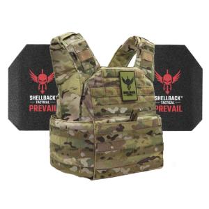 Shellback Tactical Banshee Rifle Level III Steel Plates Armor Kit, Multicam, One Size, SBT-BANRIF-AR1000-MC