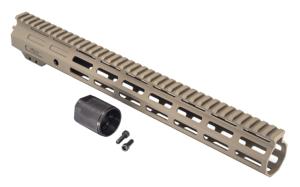 TRYBE Defense Magnite Ultra Function Lightweight Handguard, Full Top Rail, M-LOK, FDE, 15in, MGHDG-V1-15FR-FDE