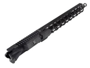 TRYBE Defense AR15 Semi-Complete Upper Receiver, 5.56 NATO, 16in, 1-7 Twist, A2 Flash hider w/o BCG or Charging Handle, Black, SCUPPER16556 810030588672