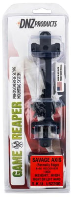 DNZ Game Reaper Scope Mount/Ring Combo Matte Black Savage Axis/Edge W/8-40 Scre L52200 810037212297