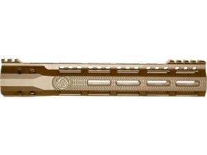 Troy Industries X Series Free Float M-LOK Handguard AR-15 Aluminum Battle Rail, FDE, 10.5in, SRAI-SR1-10FT-X2