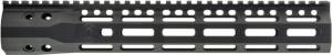 Troy Industries SOCC Gen 2 Free Float M-LOK Handguard AR-15 Aluminum Battle Rail, Black, 12.5in, SRAI-SR1-12BT-G2