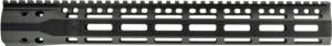 Troy Industries SOCC Gen 2 Free Float M-LOK Handguard AR-15 Aluminum Battle Rail, Black, 15.125in, SRAI-SR1-15BT-G2