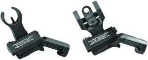 Troy Tritium 45deg Flip Up Offset Sight Set, HK Front & Round Rear, Black, One Size, SSIG-45S-HRBT-TR 810038642833