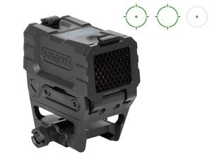 Holosun Technologies, AEMS X2 Pro, Green Dot, 2 MOA Dot with 65 MOA Circle, Fits 1913 Picatinny Rail, Lower 1/3 Mount, Black 