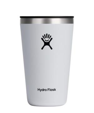 Hydro Flask 16 oz All Around Tumbler, White, 16 oz, T16CPB110