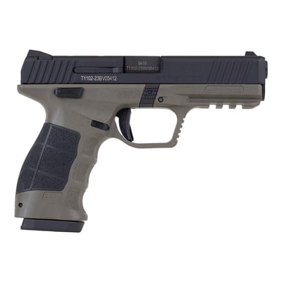 SAR SAR9 4.4" O.R. 9mm 17rd Pistol, OD Green 810075870237