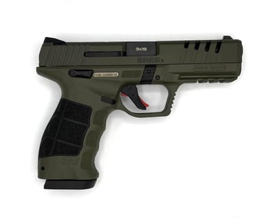 SAR USA SAR9 X Package 4.40" 9mm 17rd / 19rd Pistol, OD Green 810075874716