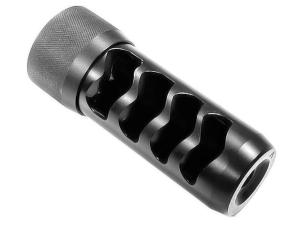 Area 419 Sidewinder Magnum Self Timing Muzzle Brake with Universal Thread Adapter Stainless Steel - 894922