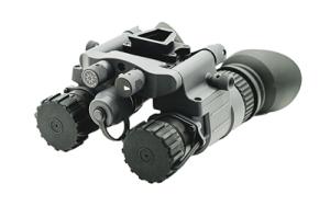 Armasight NSGNYX15M5G9DX2KIT BNVD-51 Pinnacle Night Vision Goggles Black Hardcoat Anodized 1x 19mm Generation 3 64-81 lp/mm Resolution Features Team Wendy Bump Helmet/Bag/Mount