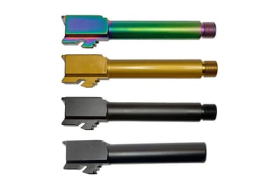 Dirty Bird 9mm Barrel for Glock 19 Gen 1-5 (Black, Chameleon PVD, Stainless, Gold) - from $39.95 