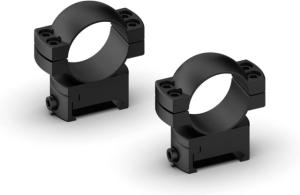 Monstrum Predator Series 7075-T6 Hard-Anodized Aluminum Scope Rings, 1in, Medium Profile, Black, ZR32M-B