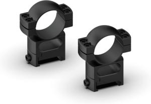 Monstrum Predator Series 7075-T6 Hard-Anodized Aluminum Scope Rings, Picatinny Base, 1in, High Profile, Black, ZR32H-B