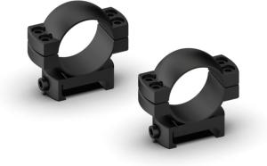 Monstrum Predator Series 7075-T6 Hard-Anodized Aluminum Scope Rings, Picatinny Base, 30 mm, Low Profile, Black, ZR33L-B