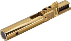 TRYBE Defense AR-9 9mm Complete Bolt Carrier Group, High-Polished Gold Titanium Nitride, BCG9MM-GLD