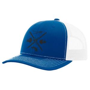 Fin Finder Skulls Mesh Hat Blue/White 810096080929