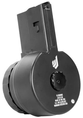 Warrior Systems 15 Round AR-15 Drum Magazine 5.56/.223 Black