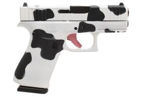 GLOCK 43X MOS 9mm Pistol with Cow Print Cerakote Finish PX4350204FRMOSMOO