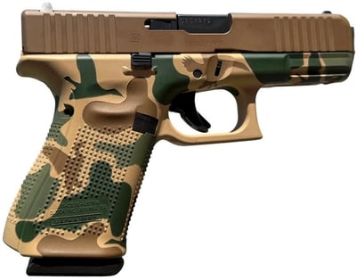 Glock G47 Gen5 MOS Full Size Frame 9mm Luger 17+1 4.49" Black GMB Barrel, Vintage Camo 810100237851