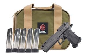 Alpha Foxtrot AF1911 Romulus Promo, 9MM, 4.25" Compensated Bull Barrel, 20 RDs, Polished Black DLC - 810100538323 