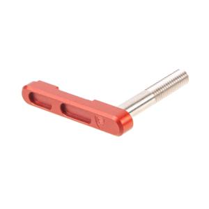 Fortis Manufacturing Magazine Catch, Red Anodize, AR15-MC-6061-RED 810103340152