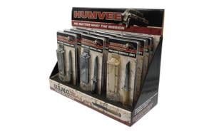 CBG HUMVEE NECK KNIFE DISPLAY 12PC 