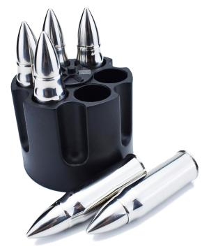 Camp CBG1046B Bullet Chillers Silver Stainless Steel Pistol Cylinder 