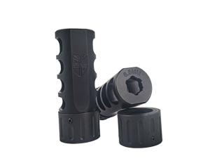 Hawkins Precision Tank ST Self-Timing Muzzle Brake, 7mm, Black, 104-1000-7mm 10410007mm