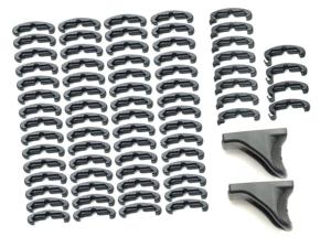 LaRue Tactical HandStop and IndexClip Combo, 74 Total Piece Set, Black, LT711-708-BLK-BOXED