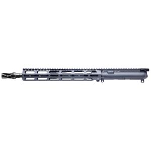 VKTR VK-1, 5.56mm, 13.7" w/ P&W HUXWRX Flash Hider Muzzle Device, Sniper Grey, Complete Upper 