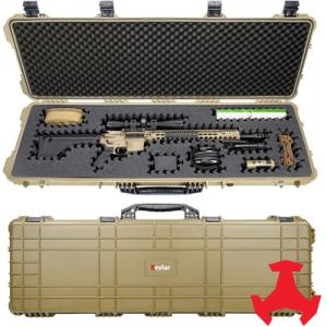 Eylar 48in Hard Rifle Case Equipped w/Ragar XP Crosslinked Foam Insert Tan 