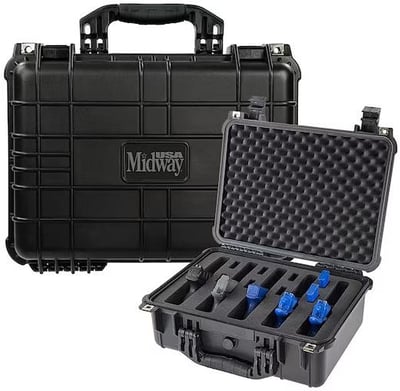 MidwayUSA Premium Series Hard Pistol Case 5 Guns SA00035-SF6_MUSA-BLK 