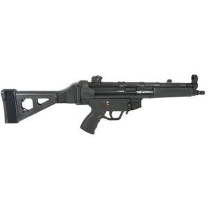 Military Arms Corporation, MAC 5, Semi-automatic Pistol, 9MM, 8.9" Threaded/Tri Lug Barrel, Matte Finish, Black, 30 Rounds, 2 Magazines, Includes Sling, SB Tactical Folding Brace, Flash Hider, and Cleaning Kit
