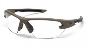Venture Gear Tactical Semtex 2.0 Safety Glasses w/Clear Anti-Fog Lens, Tan, Universal, VGST1410T VGST1410T
