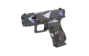 GLOCK 43X Striker Fired 3.41" 9MM 15 Rounds Fixed Sights - Black, Cyan, Purple 