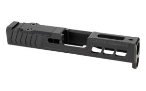 Zaffiri Precision ZPS3 Ported Glock 43X Complete Pistol Slide Nitride Black/Black G43-ZPS3-RMSc-BLK-TP-BN