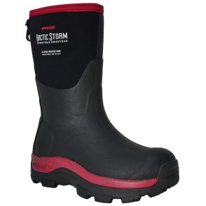 Dryshod Women's Arctic Storm Mid Black/Cranberry Size 6 Boot ARS-WM-CR-W06 ARS-WM-CR-W06