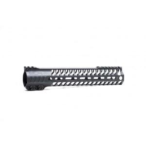 SLR 10.7 inch HELIX M-LOK 5.56 Handguard, Black, HELIX10.7ML