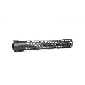 SLR 13.7 inch SOLO Hybrid M-LOK 5.56 Handguard, Black, SOLO13.7ML-HYB