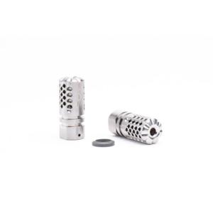 SLR Synergy Mini Compensator 5.56 for 14.5 inch Barrels, 1/2x28 Thread, Titanium, MB-556-MINICOMP-TI-OAL